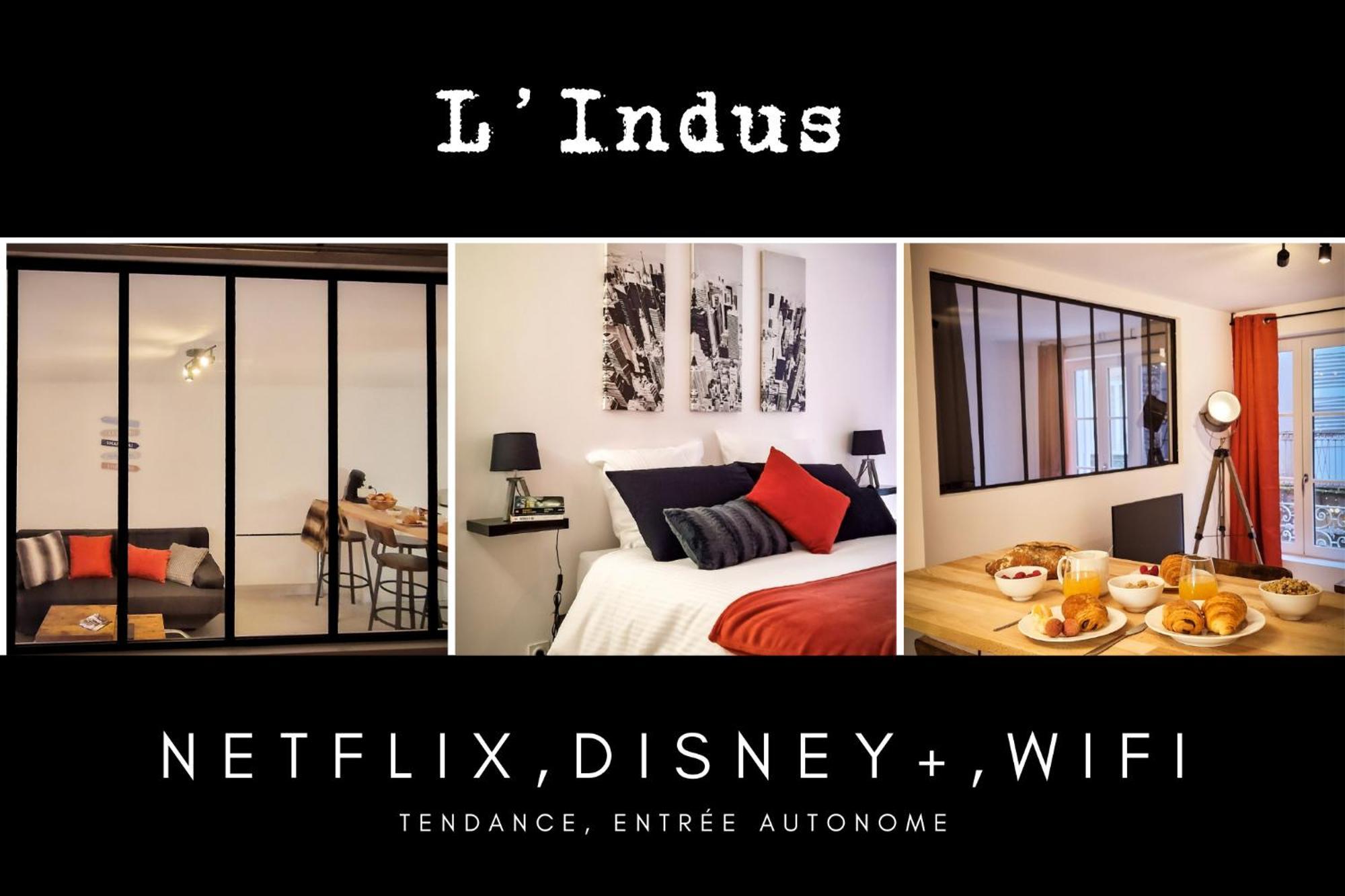 L'Indus 3 Etoiles Wifi, Netflix, Disney, Coeur De Bastide Villefranche-de-Rouergue Exterior foto